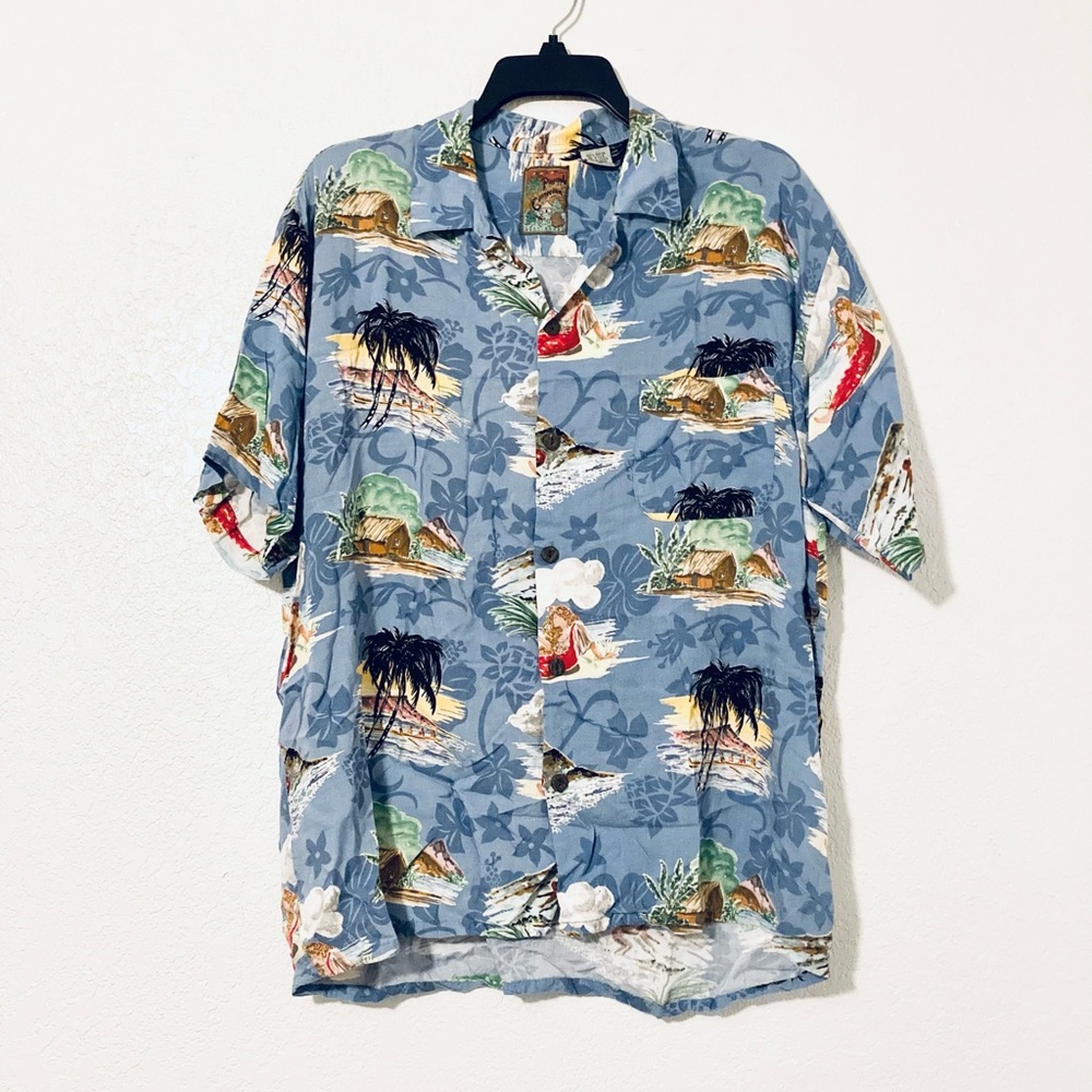 Pineapple Connection Hawaiian Shirt (Blue)